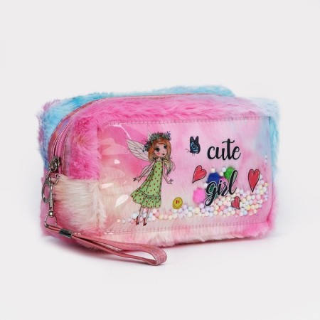 Lightning cosmetic bag, pink color