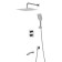 Lemark Yeti LM7842C shower system, single -leaf, tropical shower, watering can, thermostat, chrome