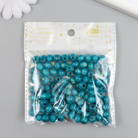Beads for creativity tree "Blue" d = 0.8 cm set 20 grams-2