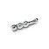 Mystim Bold Boris phallimitator, electrical stimulation, surgical steel, 14 cm