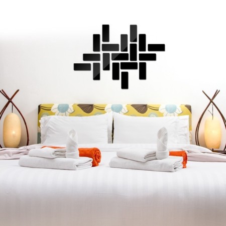 Interior stickers "bricks", mirror, wall decor, set 18 pcs, 15 x 6 cm-4