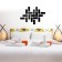 Interior stickers "bricks", mirror, wall decor, set 18 pcs, 15 x 6 cm