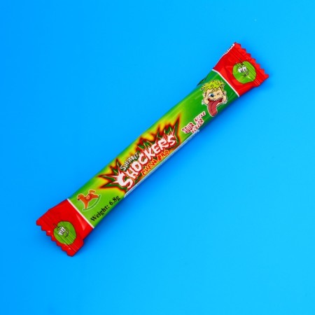 Marmalade chewing sour with an apple taste, 6.8 g