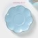 Tea couple ceramic "flower", 3 objects: a cup 240 ml, a saucer d = 16 cm, a spoon, the color of the blue