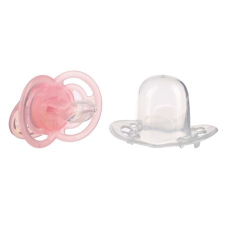 Nipple is an orthododetic dummy "cats" with a cap, +6 months, pink-2