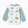 Nursery blouse, white color/elephants, height 62 cm