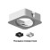 Front nozzle for Ambrella Light Diy Spot, 10W MR16, white color