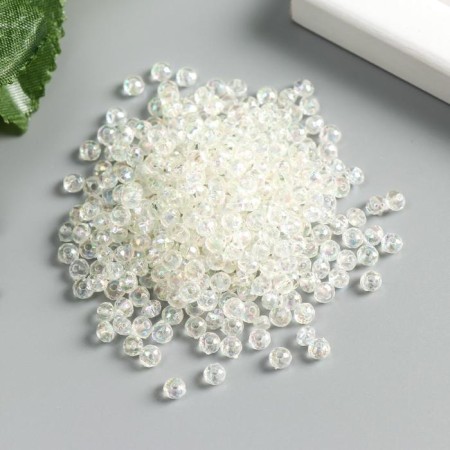 Beads for creativity plastic "Soap bubble with faces" set 20g 4/0 0.4x0.4x0.4 cm-1