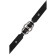 Pecado BDSM chocker, with tied rings, genuine leather, black