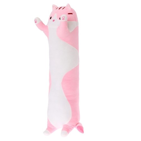 Soft toy "Cat Baton", pink color, 110 cm-1