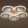 Causteen from PDU 1968/5 LED 170W 3000-6000K Dimmer white 58x58x6 cm Bayerlux