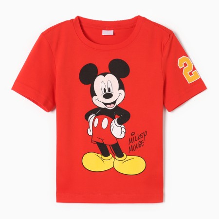 T-shirt Children's Mickey Mickey Mouse, height 110-116, red-5