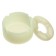 Silicone ashtray, with a lid, round, 8.3 x 4 cm, white