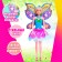 Fairytale doll "Butterfly", in a dress, mix