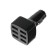 Charger, 6 USB 3.1 a, black, with backlight