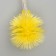 Garland “thread” 5 m with nozzles “Yezhiki Yellow”, IP20, transparent thread, 30 LED, yellow glow, 8 modes, 220 V