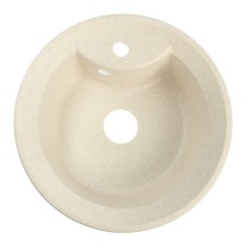 Curler for a kitchen made of stone zein 1/q2, d = 480 mm, round, overflow, beige color