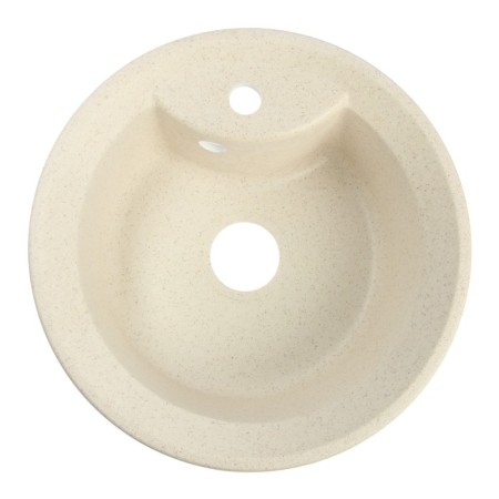 Curler for a kitchen made of stone zein 1/q2, d = 480 mm, round, overflow, beige color