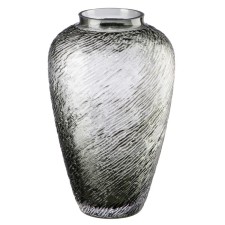 Decorative vase made of smoky glass, 165 × 165 × 270 mm, color gray color