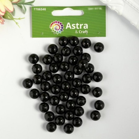 Astra beads 10 mm, set 25 grams, black-2