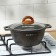 Granit Ultra pan, 2 l, d = 22.5 cm, h = 15.5 cm, glass cover, anti -stick coating, brown color