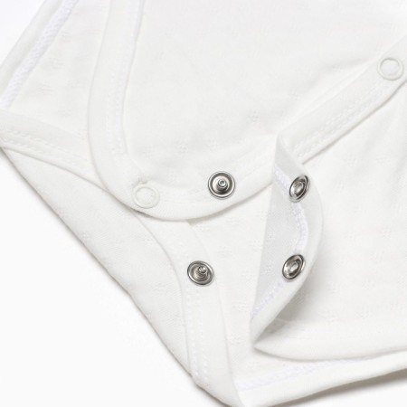 Body with a short sleeve is milk, openwork, height 62 cm-3