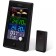 KT-3322 weather station, indoor, moon phase, atmospheric pressure, black