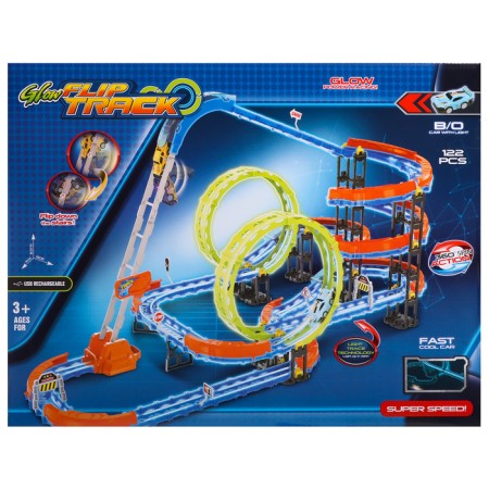 Super Speed ​​Speed, 2 cars in the kit, works on batteries-3
