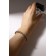 Bracelet with rhinestones "shine" on a puff, the color is white in gold