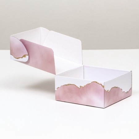 Self -charged box, without a window "Present" 19 x 19 x 9 cm-4