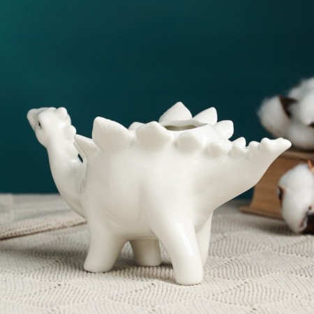 Stegozavr pot "Bely, 19x8x10cm-2