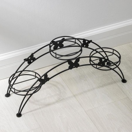 Flowers stand "Arca-3", d = 12 cm, black color-1