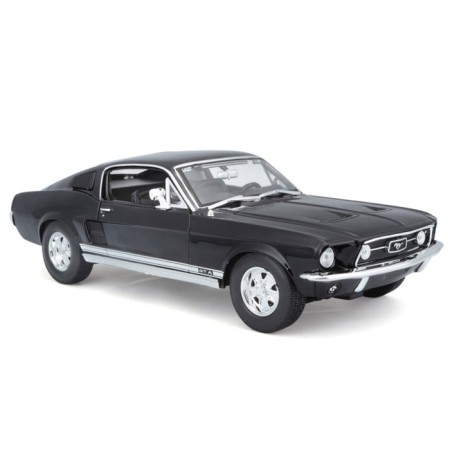 MASTO DIE-CAST 1967 Ford Mustang Fastback, 1:18, the color is dark green-1