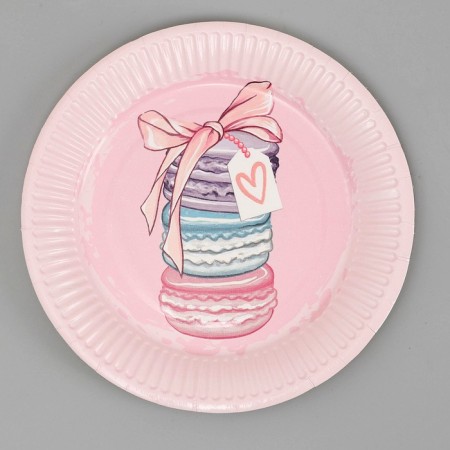Disposable paper plate "Pies", 18 cm-1