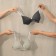 Female set (top, panties) Gray color, size 42-44
