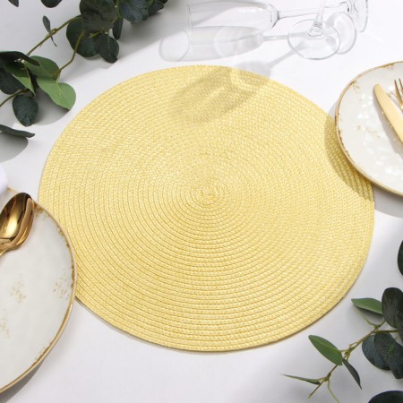 Serving shade "Classic", central yellow, d 38cm-1