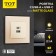 Socket with USB-A + usb-C connectors, 2.1 A, 5V, TOT MATTE GLASS, hidden, glass, beige