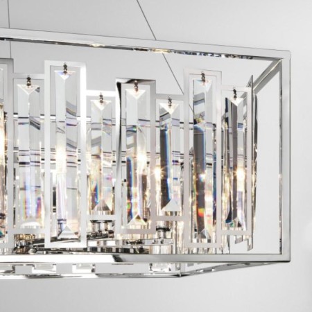 Cella chandelier, 9x60W E14, chromium color-4