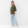 T -shirt Children's Minaku color khaki, height 128 cm