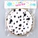 Paper plate "Spots", in a set of 6 pcs.
