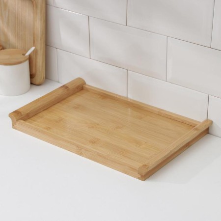 STRIATA shade for serving 35 × 22.5 cm, bamboo-1