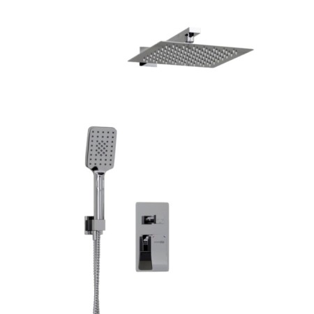 The shower system wasserkraft a16190, built -in, tropical shower, shower, chromium