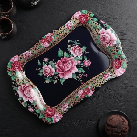Bachmal stainless steel tray, 38 × 24.7 cm, MIX drawing-6