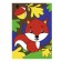 Picture on numbers for kids "Squirrel in the forest"