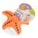 Rubber toy for the bath "Sea Star", 12 cm, crush me