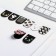 A set of magnetic bookmarks 8 pcs on a round substrate "Kotik"