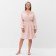 Women's bathrobe, pink color, size 56