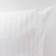 Pillowcase "Ethel" 70x70cm, white color, Straip-Satin, 136g/m2
