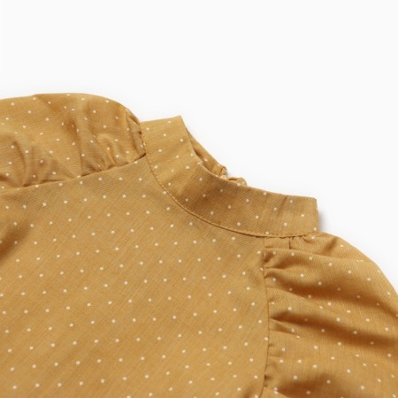 Платье детское MINAKU: Cotton collection цвет горчица, рост 146-8