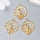 Decor for creativity Metal "Fairy and Month" rhinestones 2.1x1.9 cm
